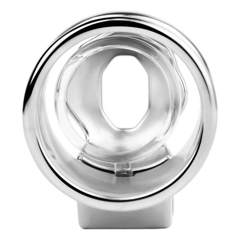 No Ball Ring Chastity Cage 2.0 Stainless Steel Glans Locking Male Chastity Device for Long-Term Comfortable Wear