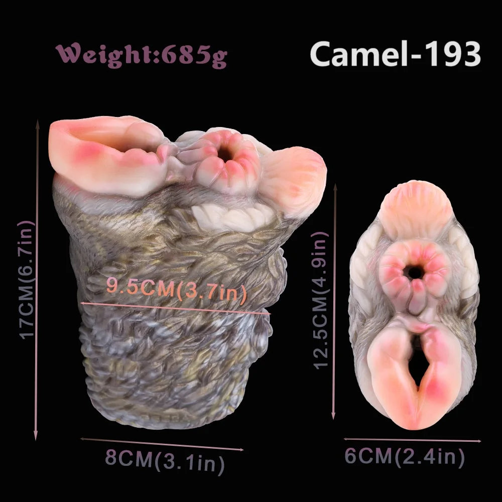Camel Pocket Pussy — Dual-Opening Animal Masturbator | Fetish-Grade Silicone