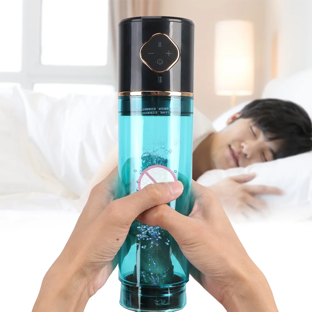 Penis Pump Male Sex Toys - Vacuum Water Bath Enlarger Delayed Ejaculation Trainer for Men