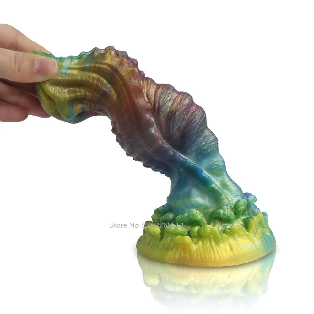 Alien Monster Dildo Butt Plug - Luminous Silicone Anal Dildo Male Female Sex Toys