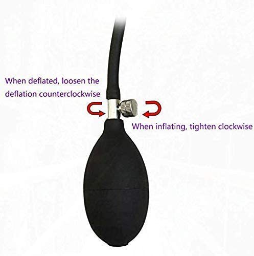Inflatable Anal Plug - Silicone Dildo Classic Threads Prostate Massager