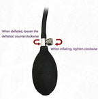 Inflatable Anal Plug - Silicone Dildo Classic Threads Prostate Massager