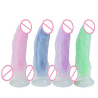 Jelly Luminous Anal Dildos Butt Plug - Realistic Dildo Silicone Vaginal Prostate Massager