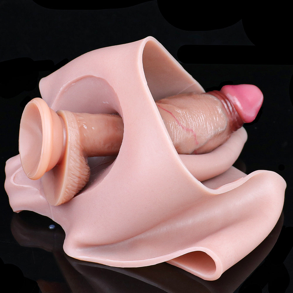 Thick Veiny Realistic Penis Sleeve Sheath Pants – Enhanced Pegging Sex Toys for Men Pleasure