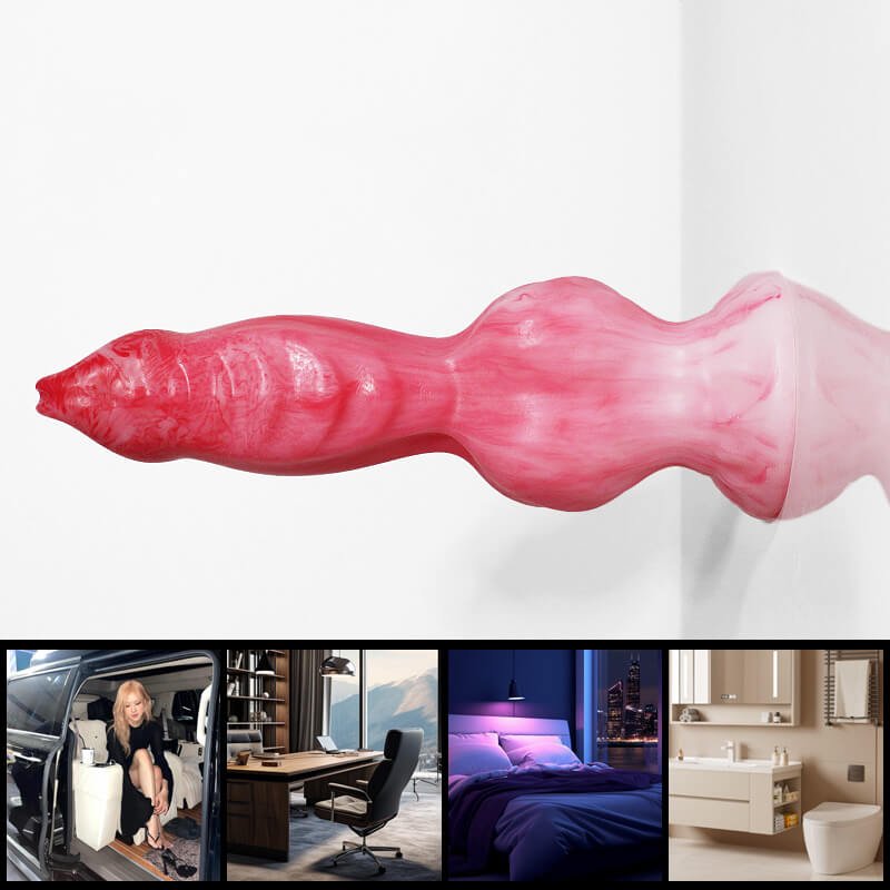 14 Inch Silicone Fantasy Dog Knot Dildo - Tarisss Sex Toy Store