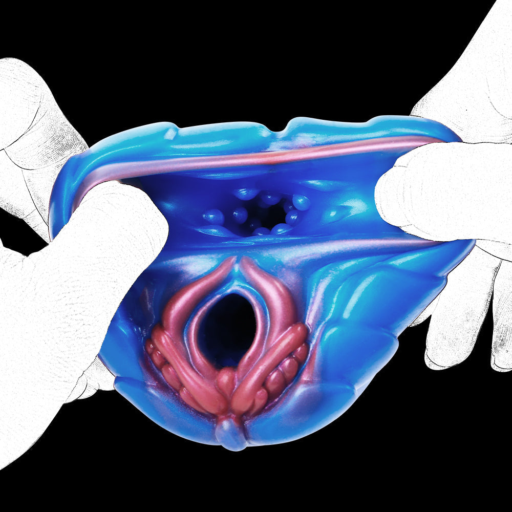 Fantasy Beast Dual Pocket Pussy – Vibrating Bullet Dual Vaginal Masturbator | Domlust
