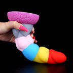 Rainbow Silicone Anal Dildo Butt Plug - Colorful Fantasy Dildos Female Sex Toys