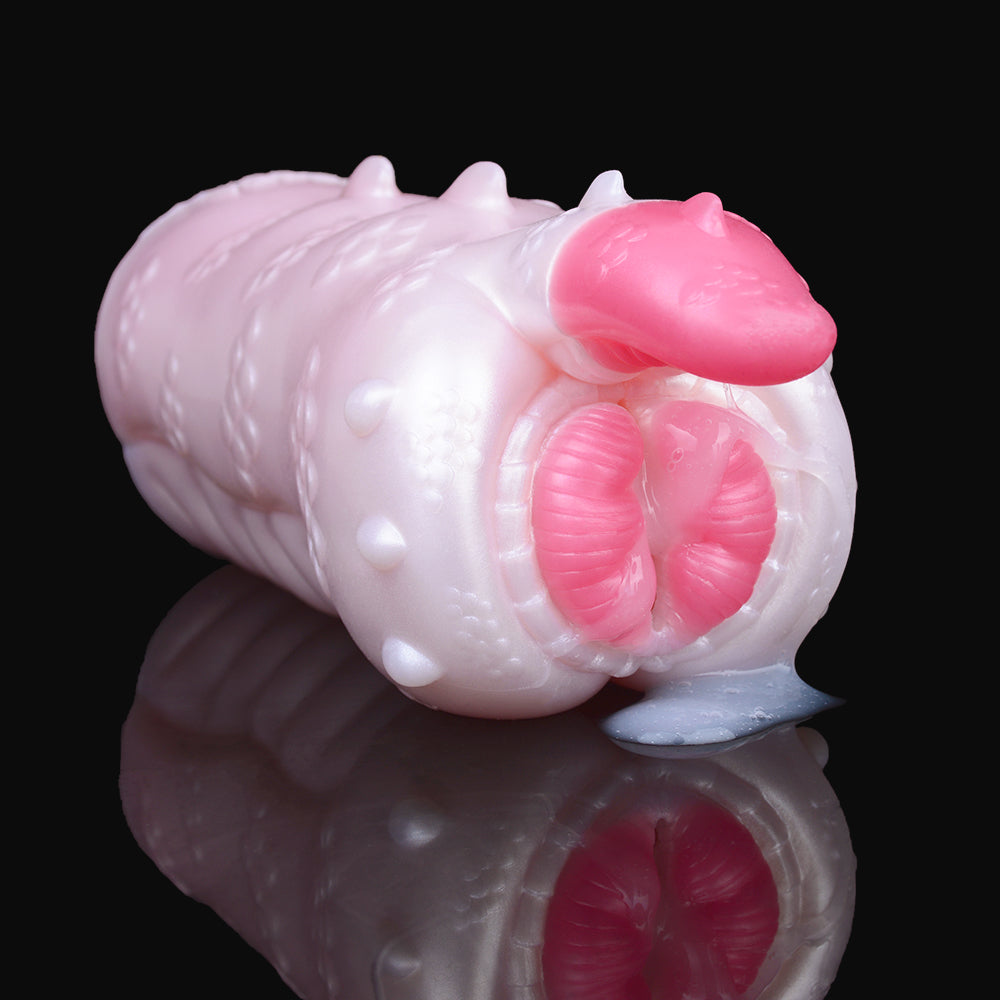 Fantasy Alien Pussy Pocket Masturbator - Silicone Tongue Vaginal Penis Beast Sex for Men