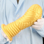 Big Giant Dildo Butt Plug - Golden Huge Knotted Dildos Anal Expansion Dilator Sex Toys