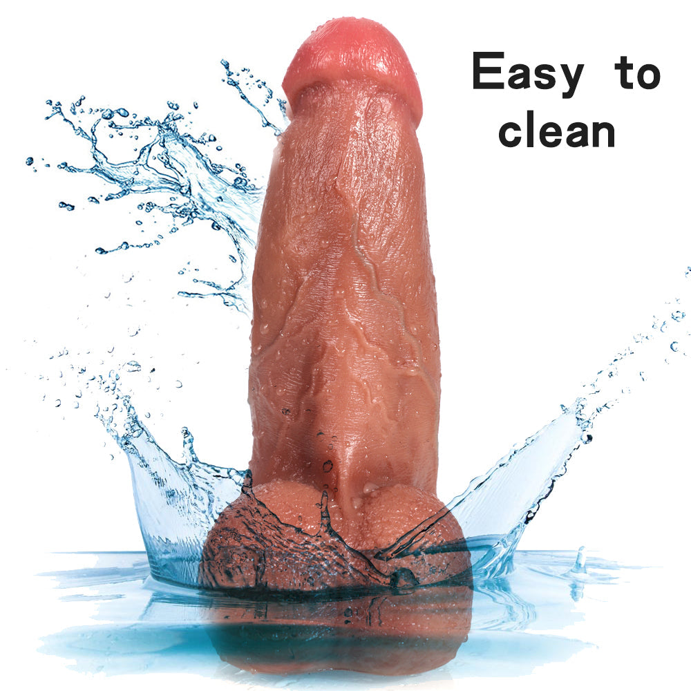 Big Girth Realistic Anal Dildo Butt Plug - Huge Silicone Suction Cup Female Sex Toy