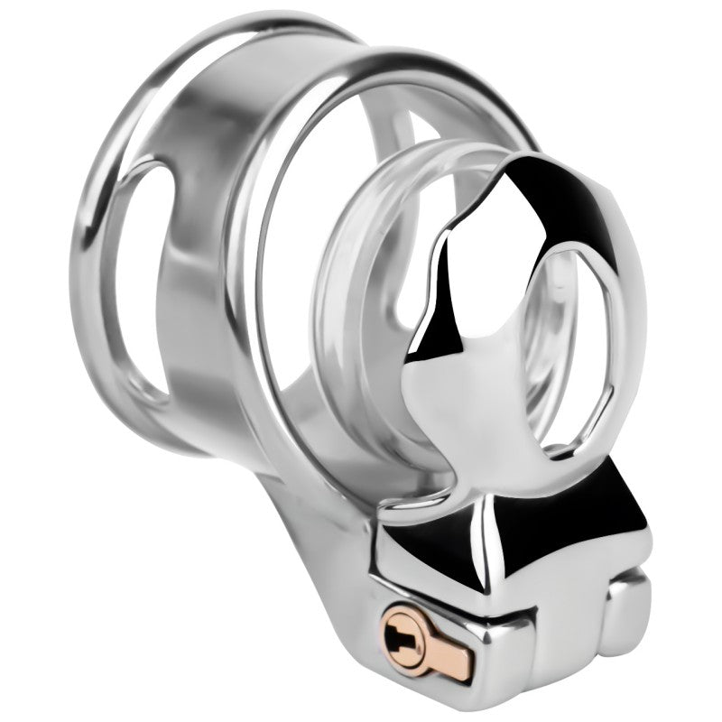 No Ball Ring Chastity Cage 2.0 Stainless Steel Glans Locking Male Chastity Device for Long-Term Comfortable Wear