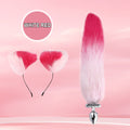 Finnick - 15 Inch Fox Tail Metal Butt Plug - Anal Sex Toy - 2 Colors