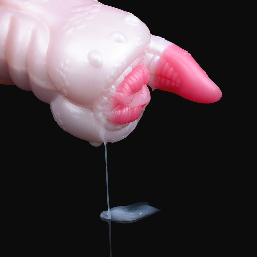 Fantasy Alien Pussy Pocket Masturbator - Silicone Tongue Vaginal Penis Beast Sex for Men