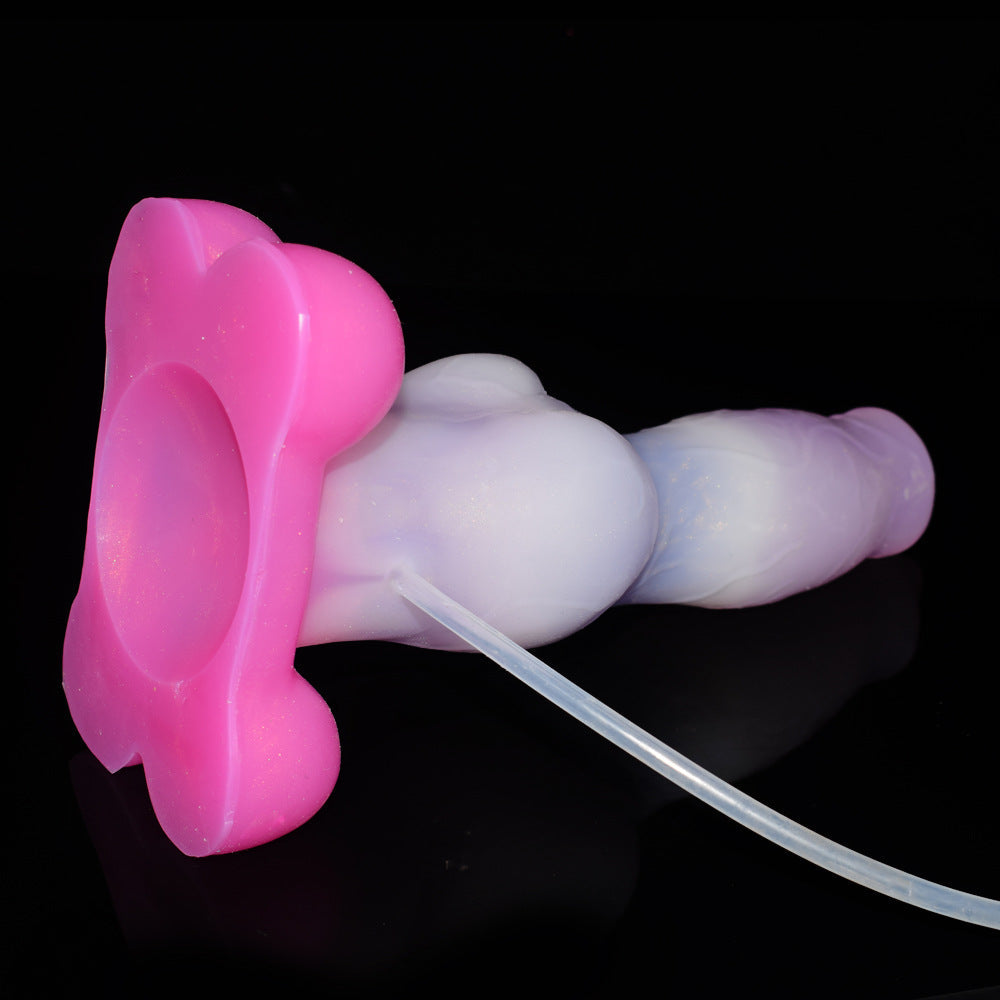 Squirting Dog Dildo Butt Plug - Monsterdildo Vaginal Anal Stimulator Silicone Sex Toy for Women