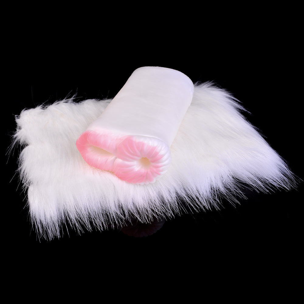 Merino Sheep Pocket Pussy Furry Sex Doll - White Fur Animal Pussies Penis Masturbator
