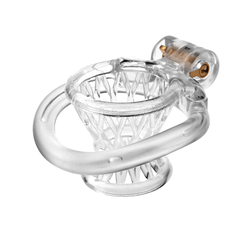Inverted Chastity Cage for Men – 3D Printed Resin, Sissy Training, Small Size Fit
