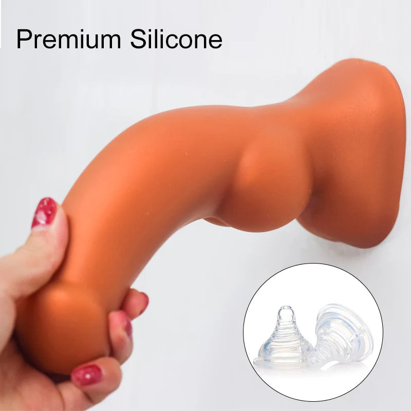 Big Knotted Dildo Large Butt Plug - Fantasy Animaldildo Anal Dilator Suction Cup Sex Toys