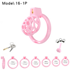 Lightweight Resin Chastity Cage – Random Mesh Design, Breathable, Multi-Size & Color Options