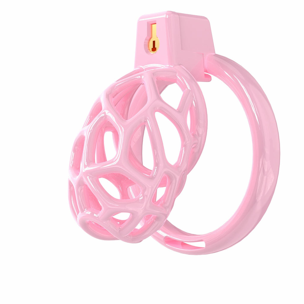 Lightweight Resin Chastity Cage – Random Mesh Design, Breathable, Multi-Size & Color Options
