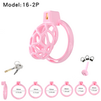 Lightweight Resin Chastity Cage – Random Mesh Design, Breathable, Multi-Size & Color Options