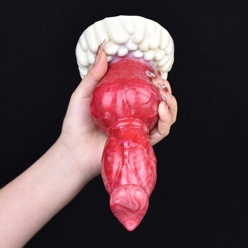 Fantasy Huge Dog Dildo - Big Knotted Animal Penis Vagina Masturbator Anal Plug Toy
