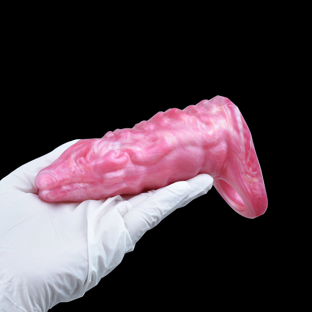 Fantasy Dragondildo Cock Sleeve - Pink Realistic Penis Extender Sex Toys for Men