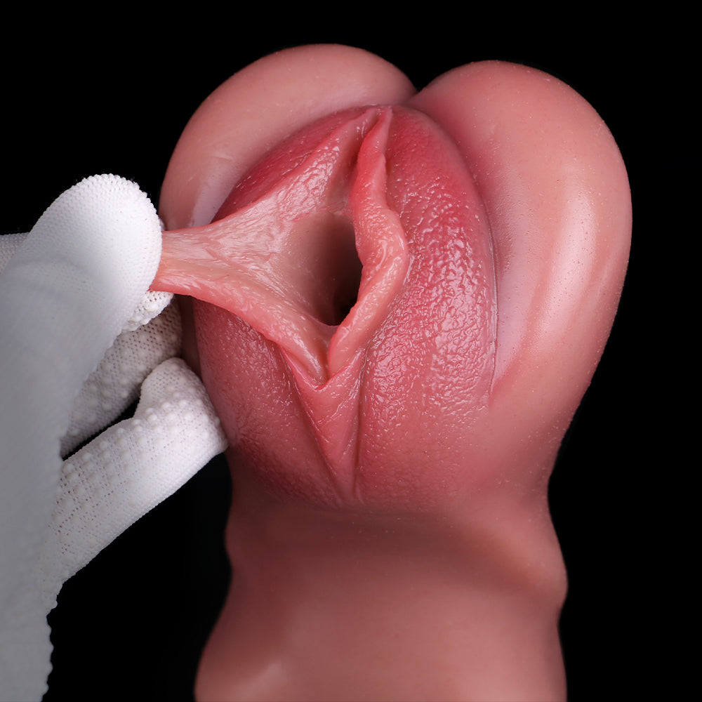 Big Labia Pocket Pussy – Realistic Silicone Male Masturbator | Domlust Fetish