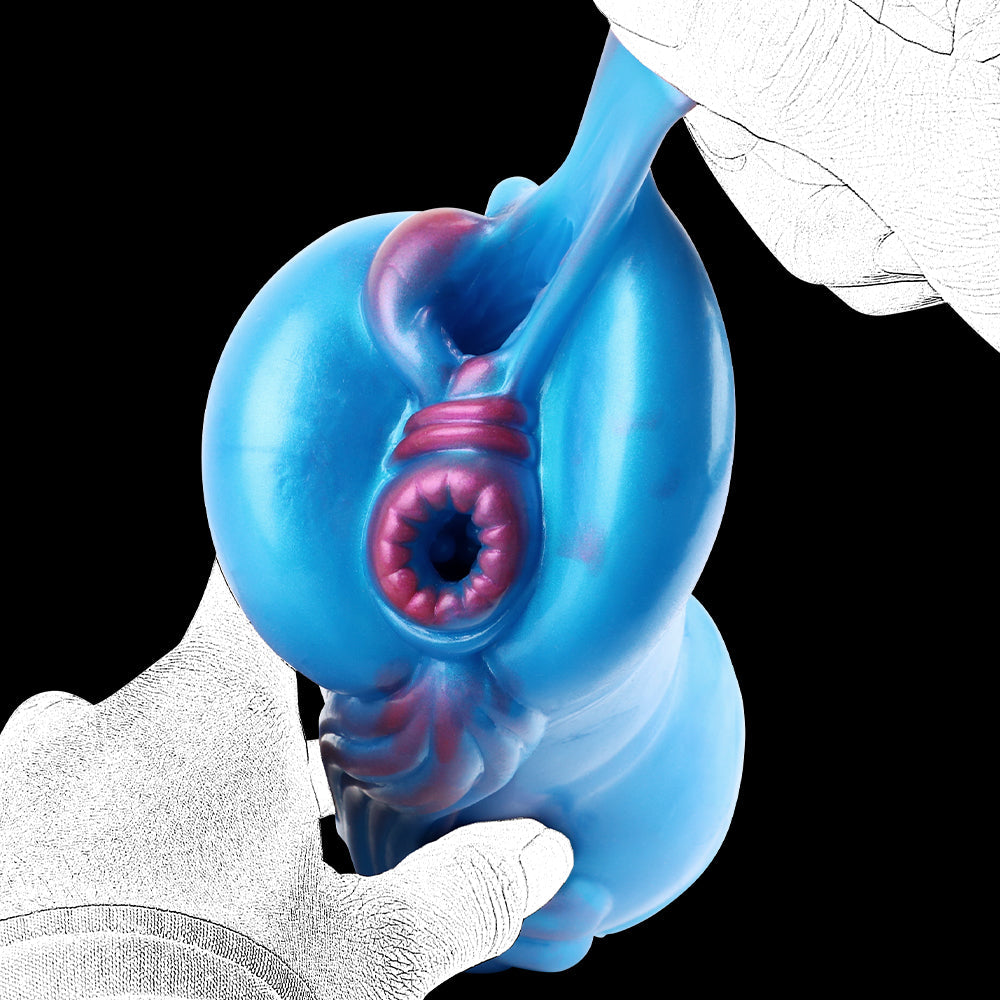 Horse Pussy Vibrating Masturbator — Dual-Entry Animal Pocket Pussy with Bullet Vibrator by Domlust