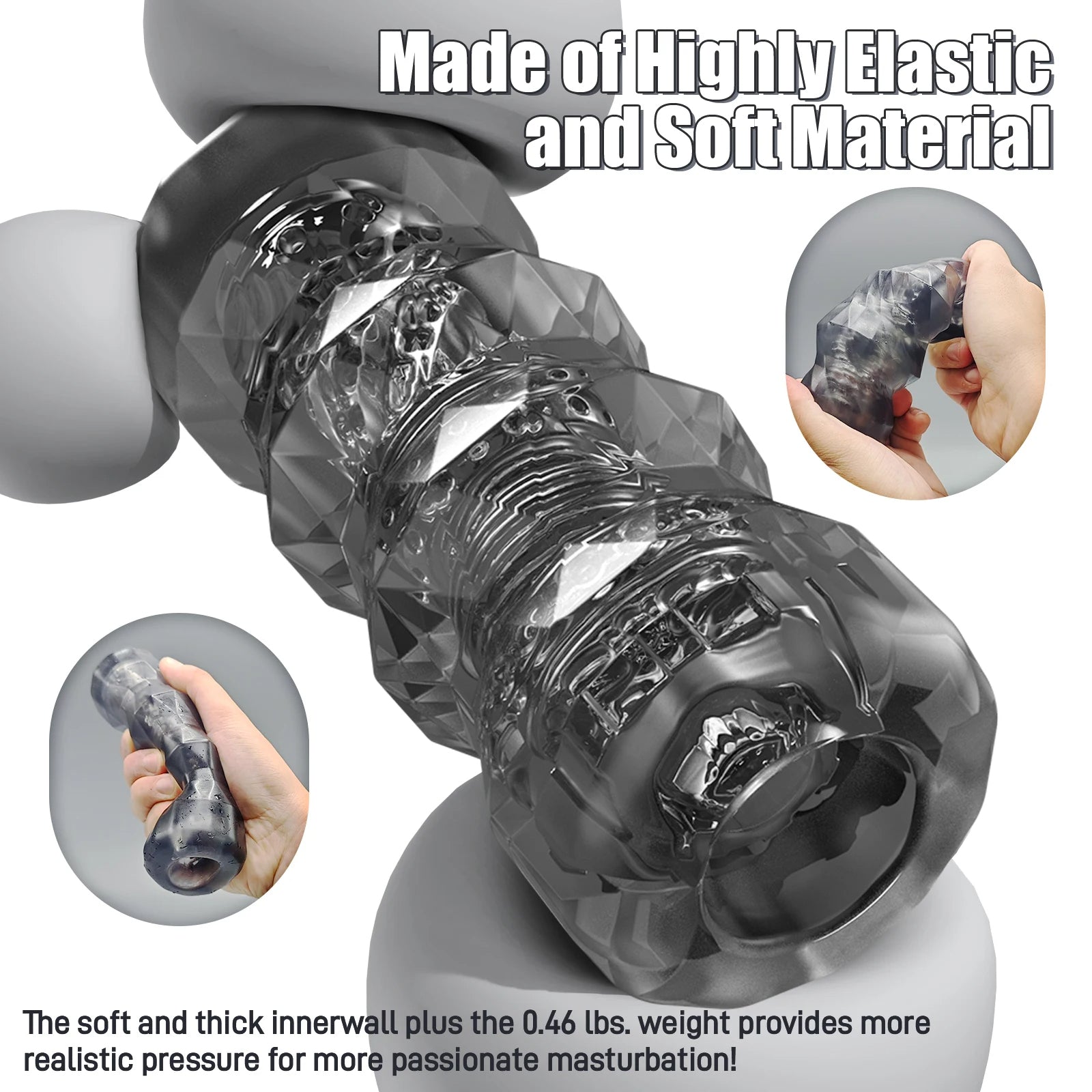 Jelly Pocket Pussy Masturbation Cup Sex Toy for Men - Realistic Vagina Penis Massager