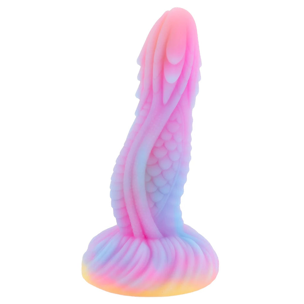 Monster Animal Dildo Butt Plug - Luminous Snake Dildos Big Suction Cup Anal Toy