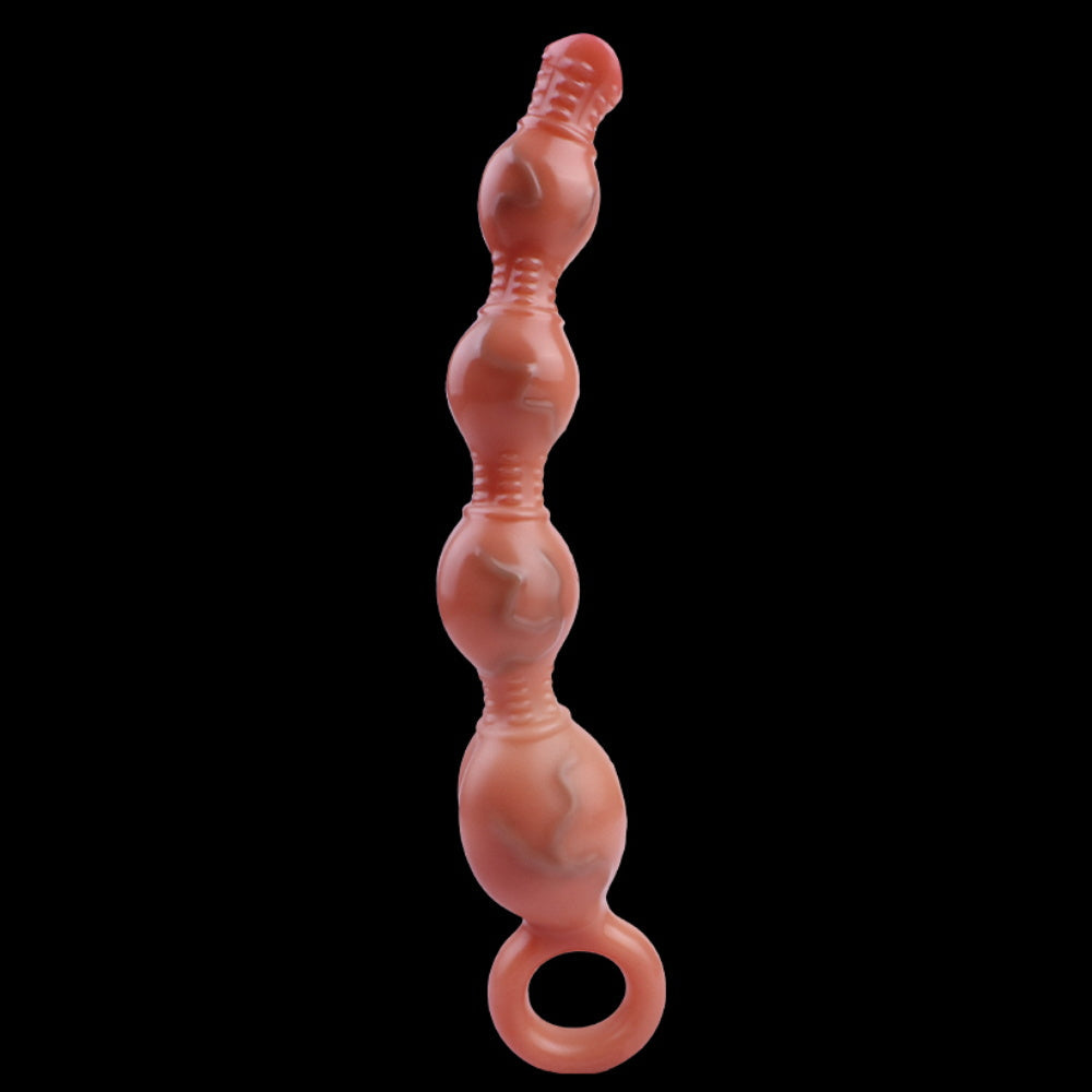Vibrating Anal Beads Knotted Dildo - 4 Anal Balls Prostate Massager Sex Toys for Women Men
