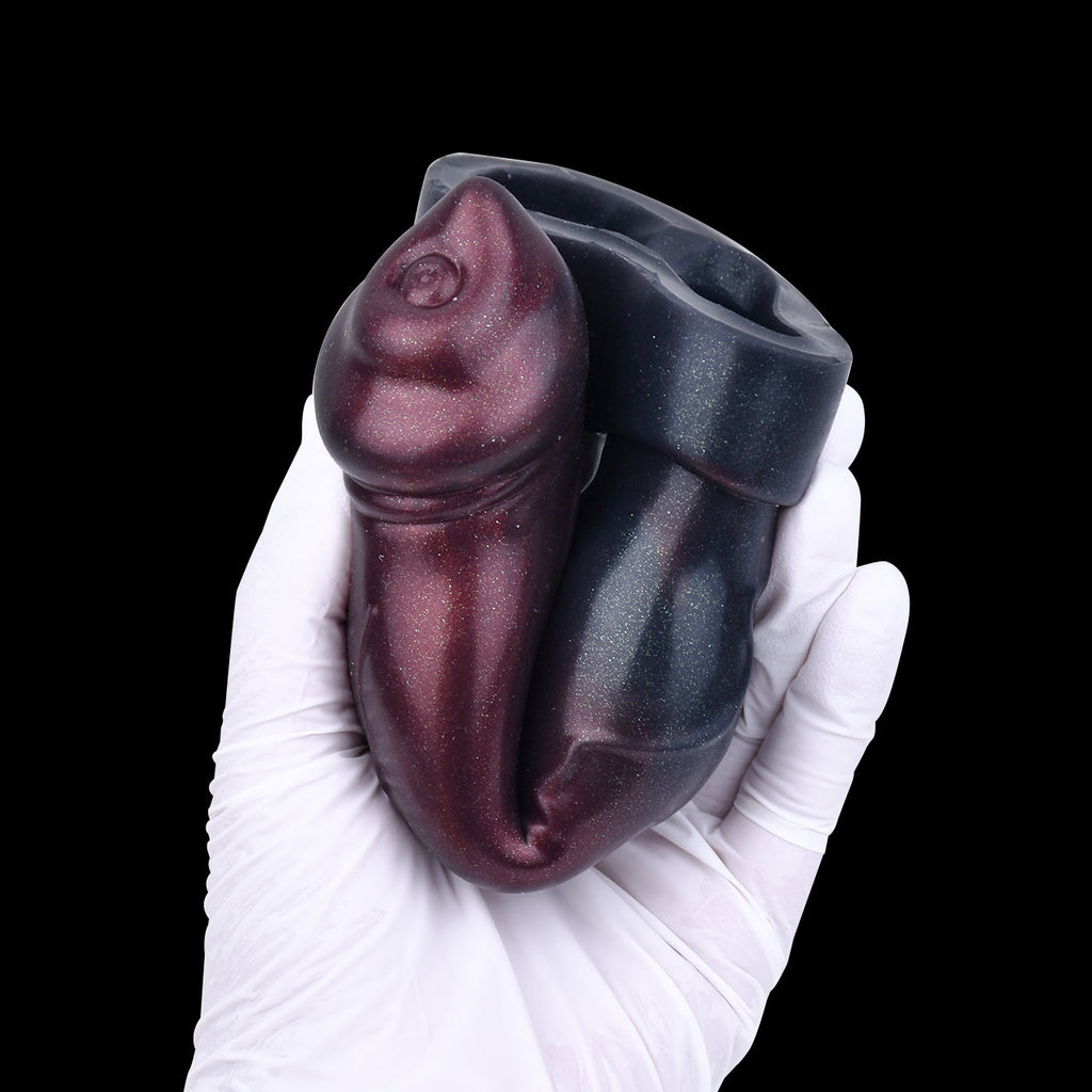 Dogdildo Cock Sheath Penis Sleeve Extender - Fantasy Knotted Pegging Sex Toys for Men