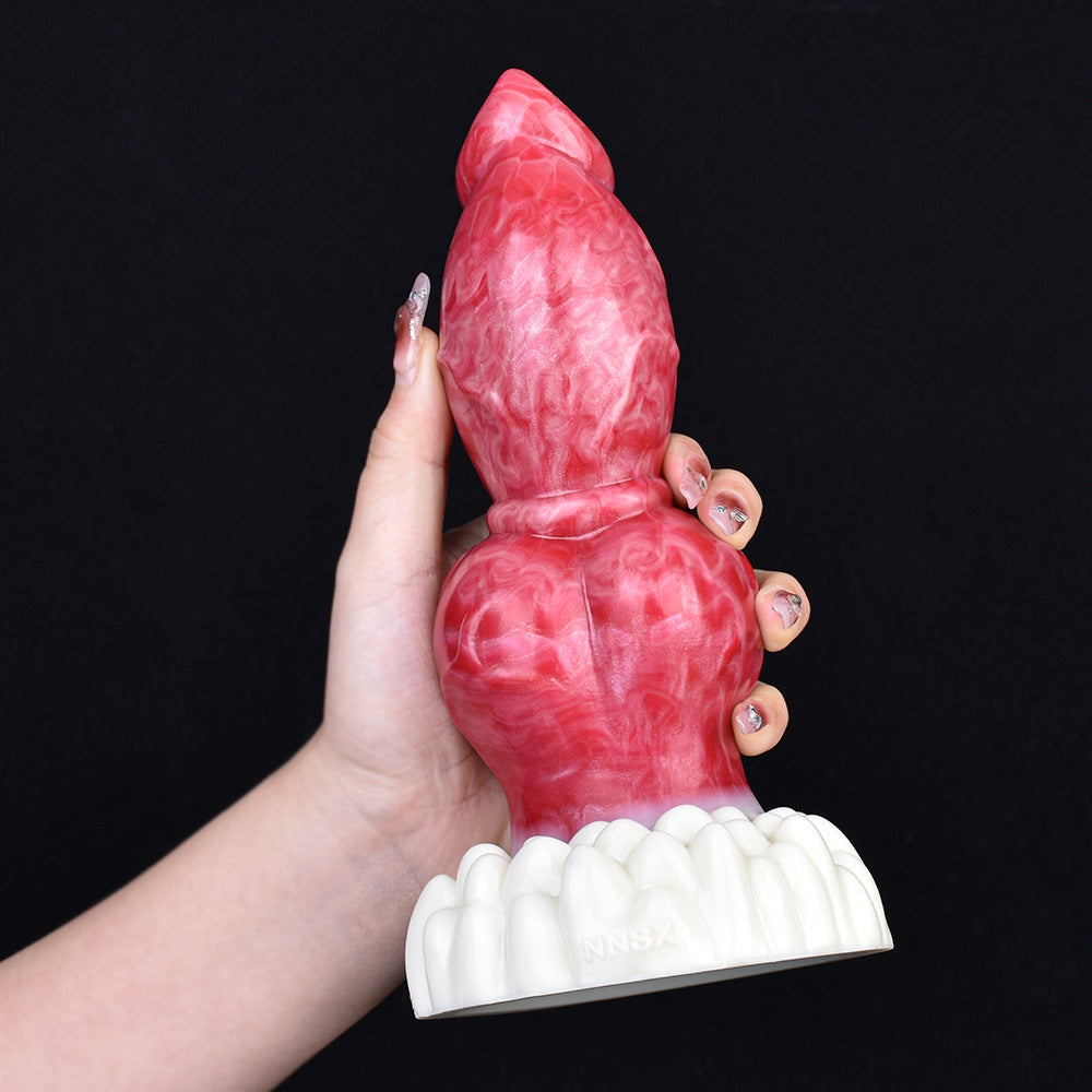 Fantasy Huge Dog Dildo - Big Knotted Animal Penis Vagina Masturbator Anal Plug Toy
