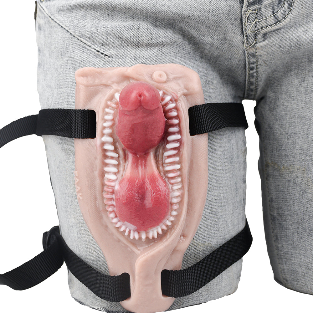 Realistic Dildo Sex Grinder - Strapless Harness Sex Toys for Women Lesbian Pleasure