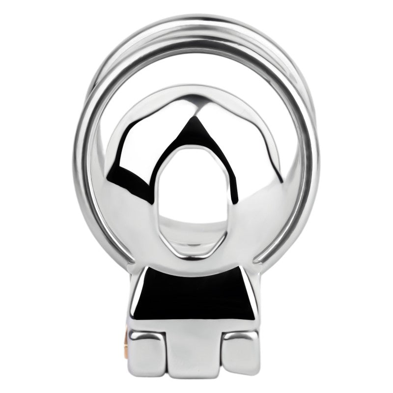 No Ball Ring Chastity Cage 2.0 Stainless Steel Glans Locking Male Chastity Device for Long-Term Comfortable Wear