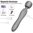 Magic Wand Vibrator - Double End G Spot Clitoral Stimulator Female Sex Toys