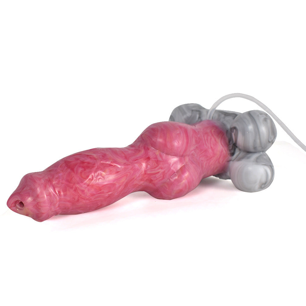 Squirting Dog Dildo Butt Plug - Monsterdildo Vaginal Anal Stimulator Silicone Sex Toy for Women
