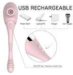 Clit Sucker Finger Prostate Massager - Double End Clitoral G Spot Vibrator