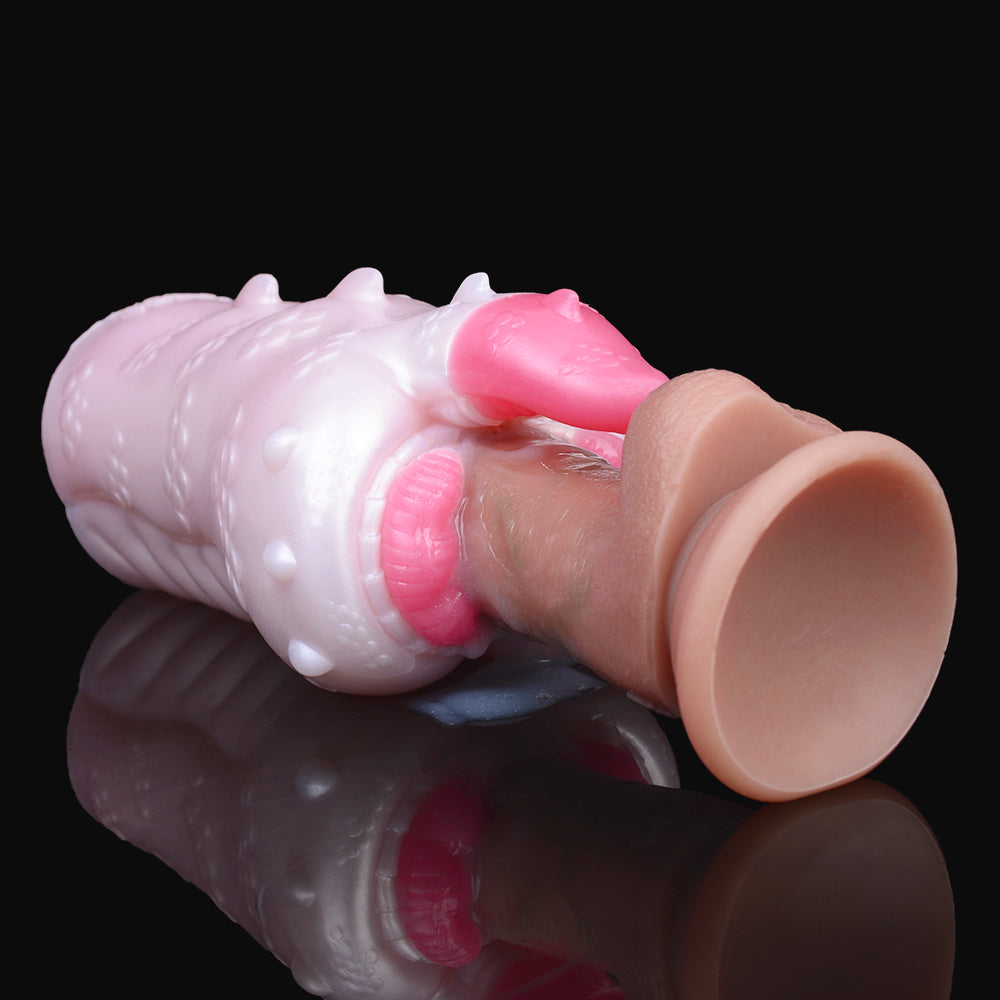 Fantasy Alien Pussy Pocket Masturbator - Silicone Tongue Vaginal Penis Beast Sex for Men
