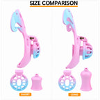 Succubus Heart Chastity Cage – ABS Male Chastity Device with Plate | Short & Long Cage | 3 Ring Sizes | Optional Three-Way Belt