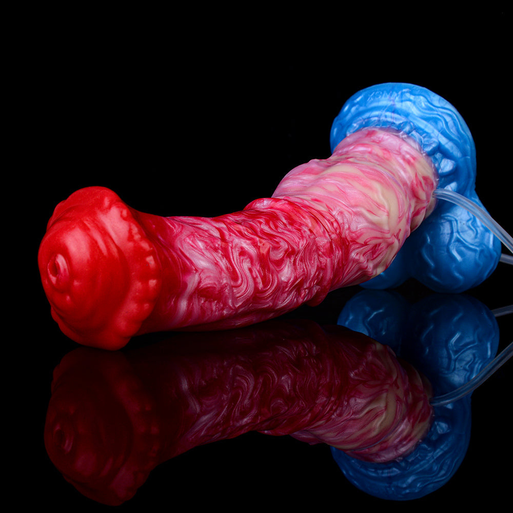 Inflatable Squirting Horse Dildo - Fantasy Monsterdildo Anal Sex Toys for Women Masturbation