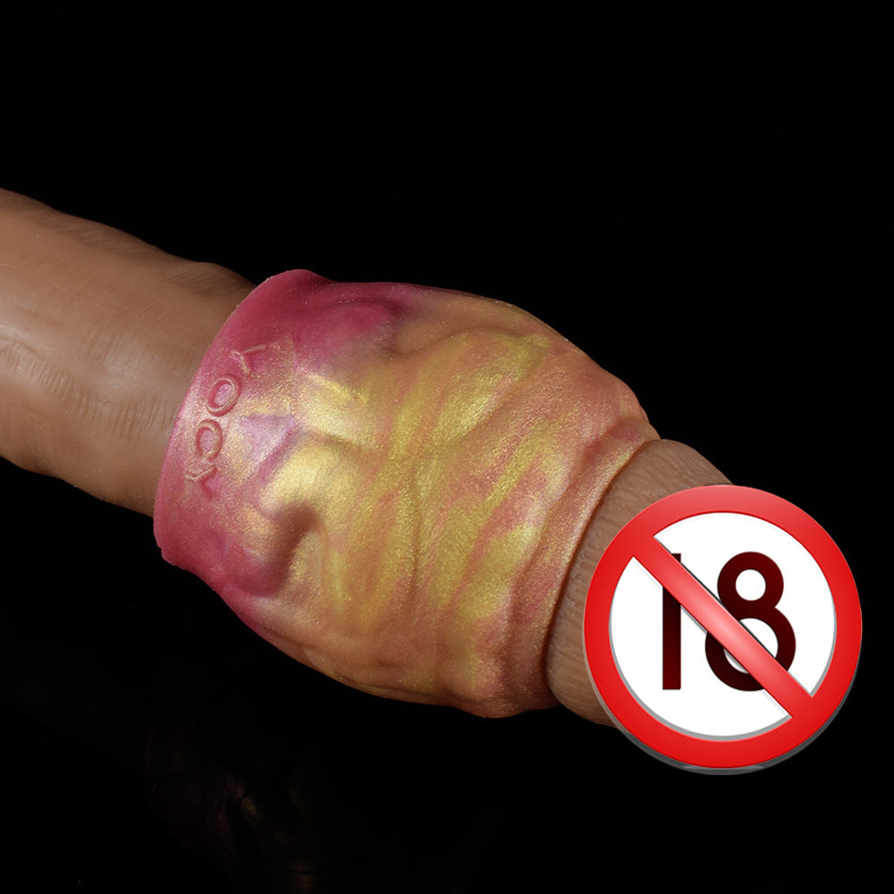Fantasy Open End Cock Sleeve Penis Enlarger - Silicone Monster Dick Sheath Extender Trainer