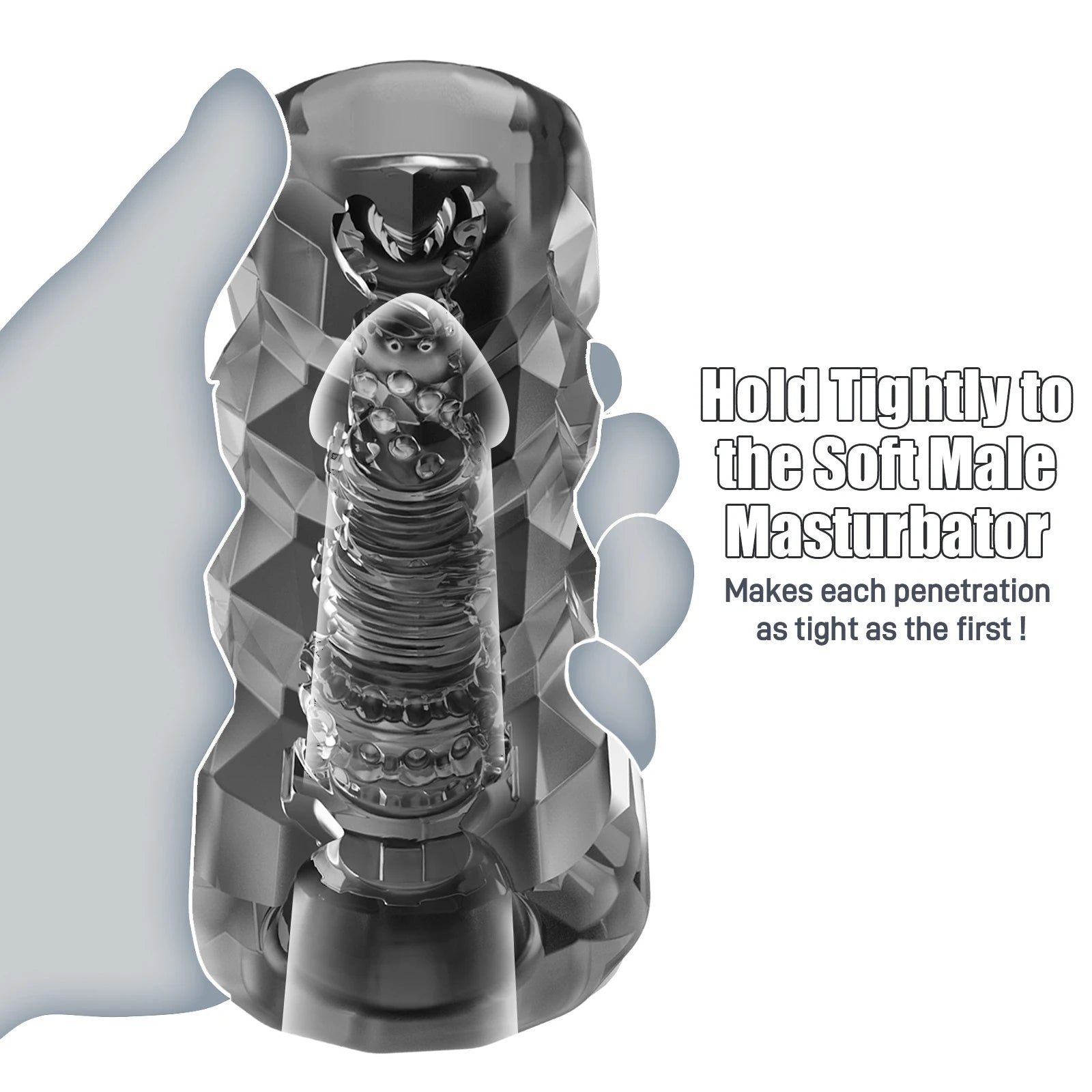 Jelly Pocket Pussy Masturbation Cup Sex Toy for Men - Realistic Vagina Penis Massager