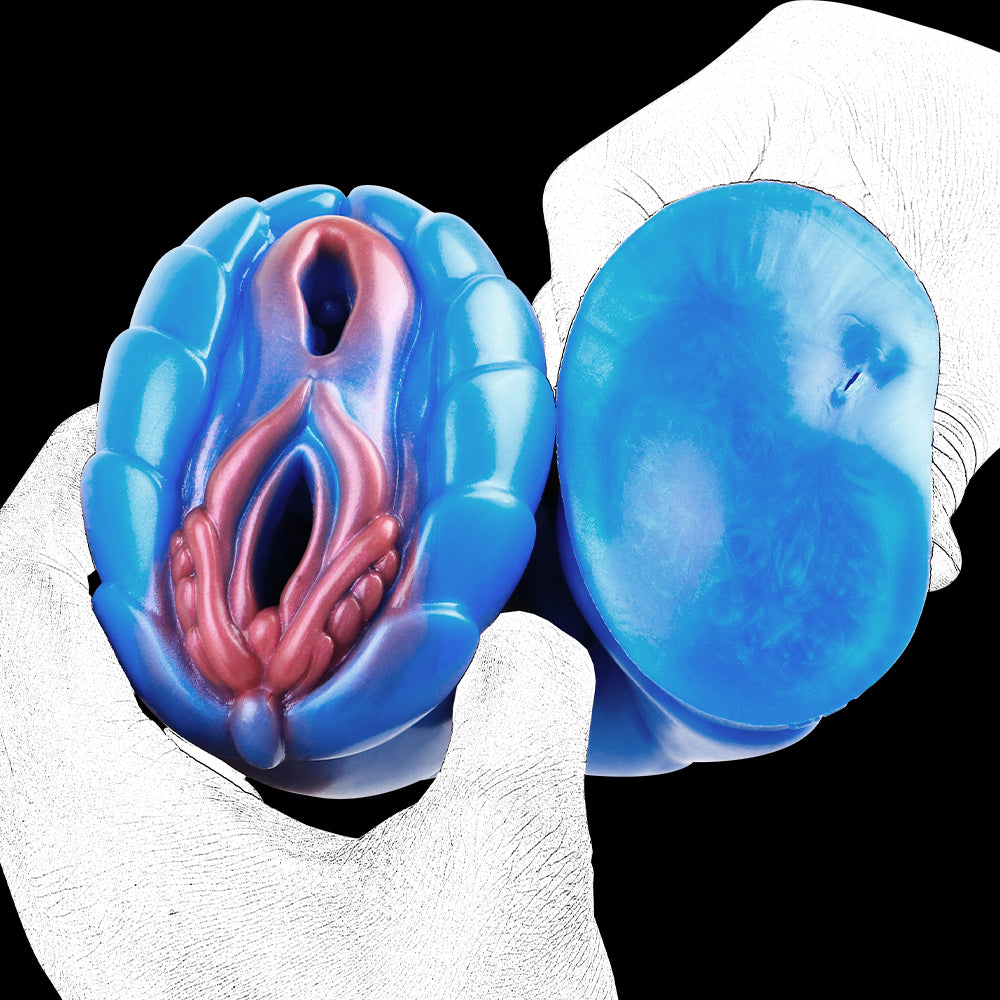 Fantasy Beast Dual Pocket Pussy – Vibrating Bullet Dual Vaginal Masturbator | Domlust