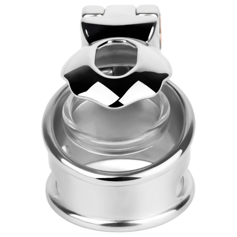 No Ball Ring Chastity Cage 2.0 Stainless Steel Glans Locking Male Chastity Device for Long-Term Comfortable Wear
