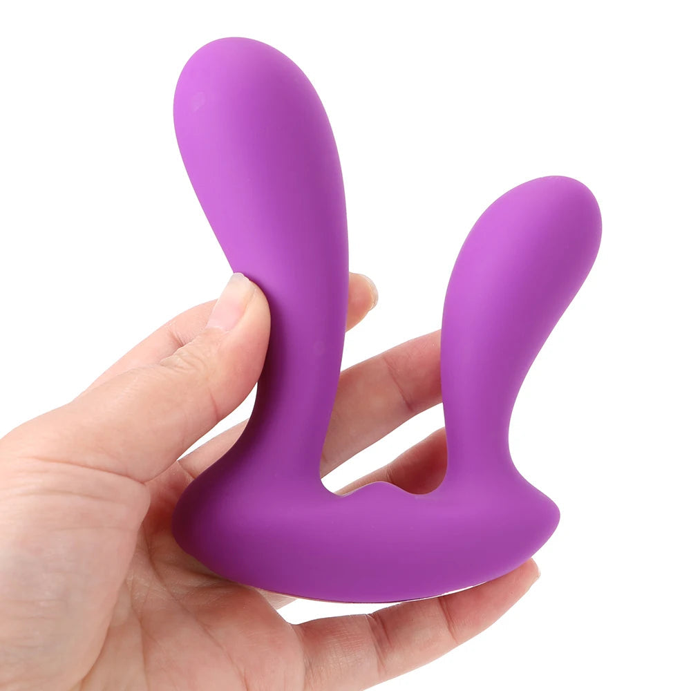 Remote Control Double Dildo Vibrator- Vibrating Butt Plug Panty Sex Toys