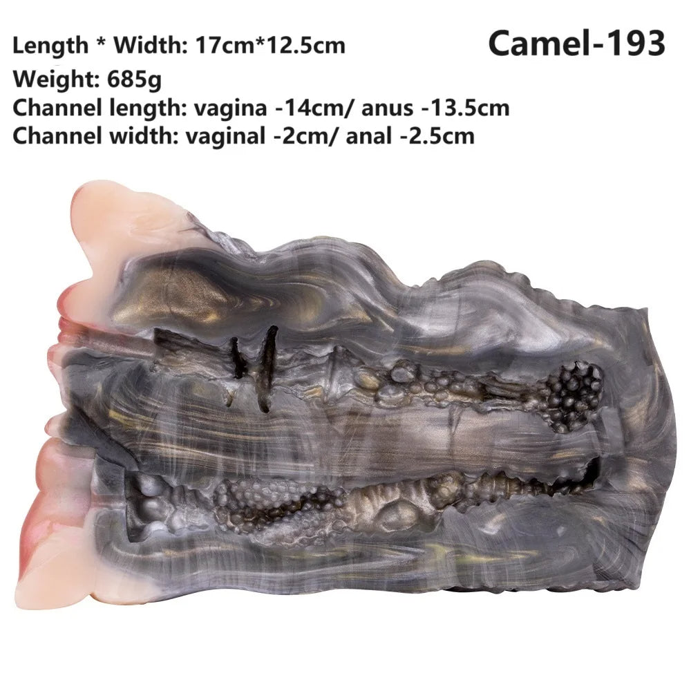 Camel Pocket Pussy — Dual-Opening Animal Masturbator | Fetish-Grade Silicone