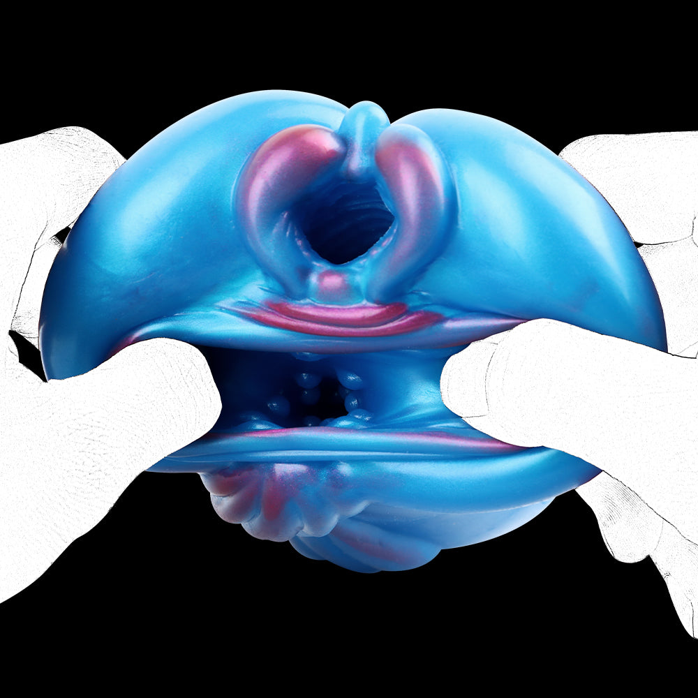 Horse Pussy Vibrating Masturbator — Dual-Entry Animal Pocket Pussy with Bullet Vibrator by Domlust