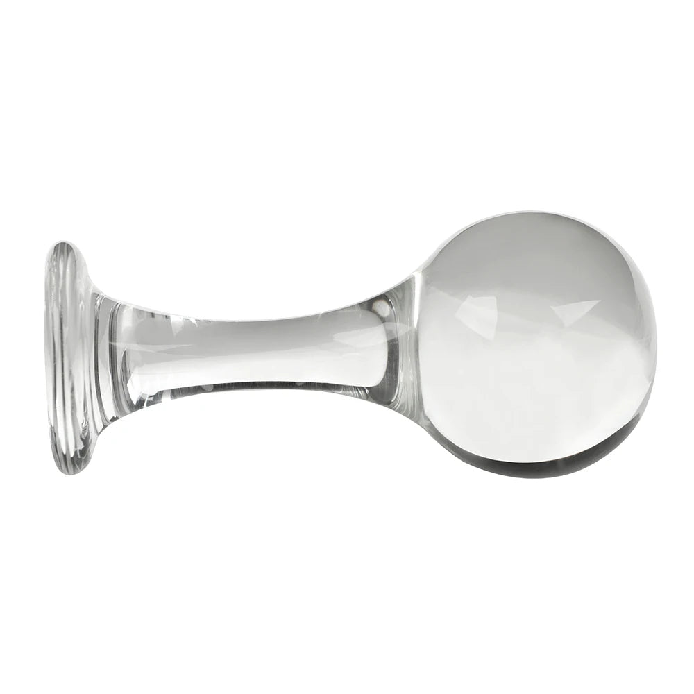 Glass Dildo Butt Plug - 40-60mm Big Ball Pyrex Crystal Anal Plug Sex Toys