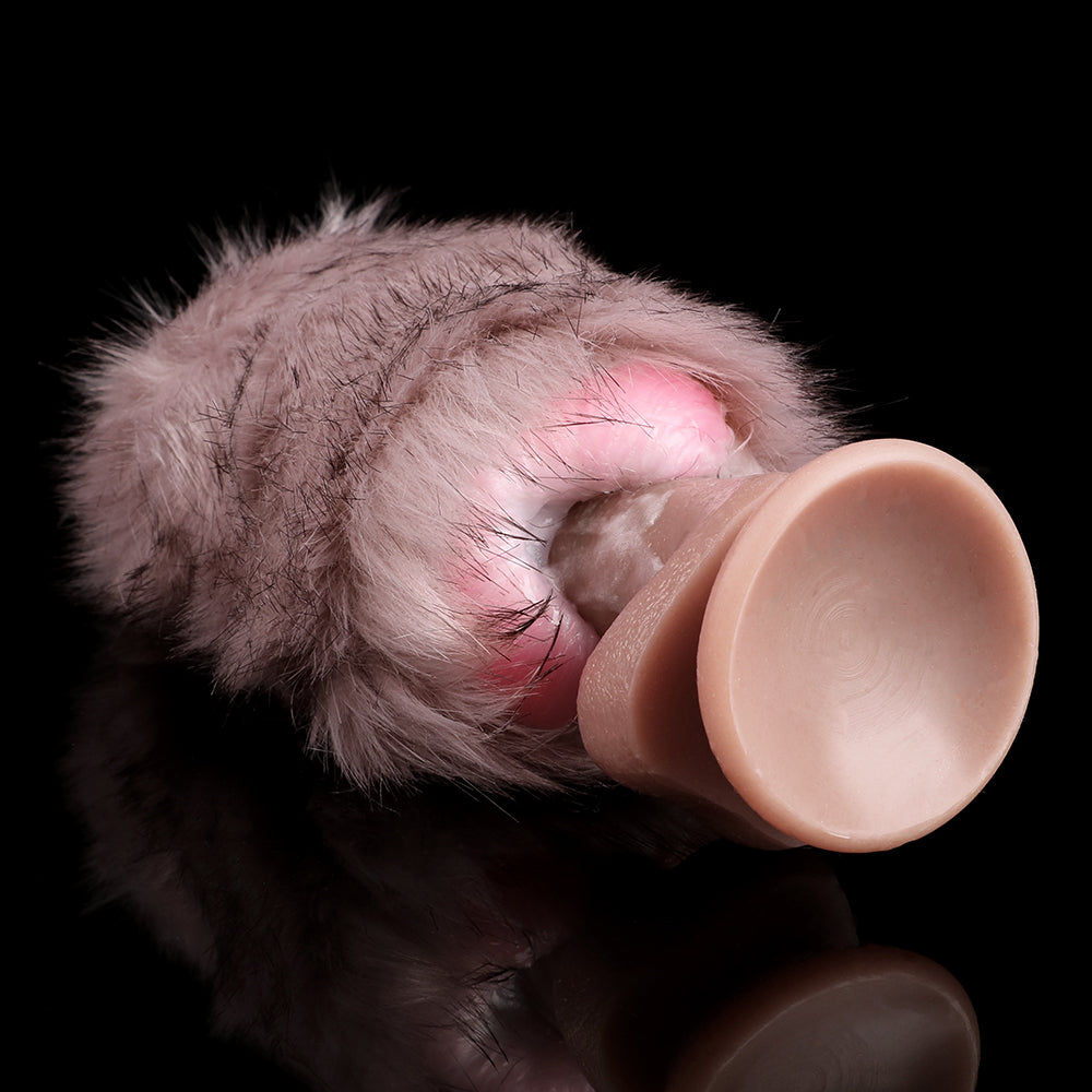 Furry Dog Pocket Pussy — Realistic Animal Vagina Double-Open Masturbator | Domlust Fetish Silicone